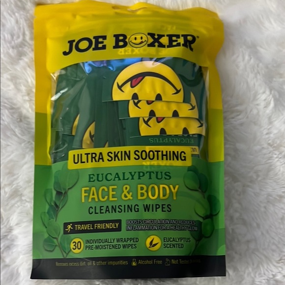 Joe Boxer Eucalyptus Cleansing Wipes - Yellow & Green - Picture 1 of 2